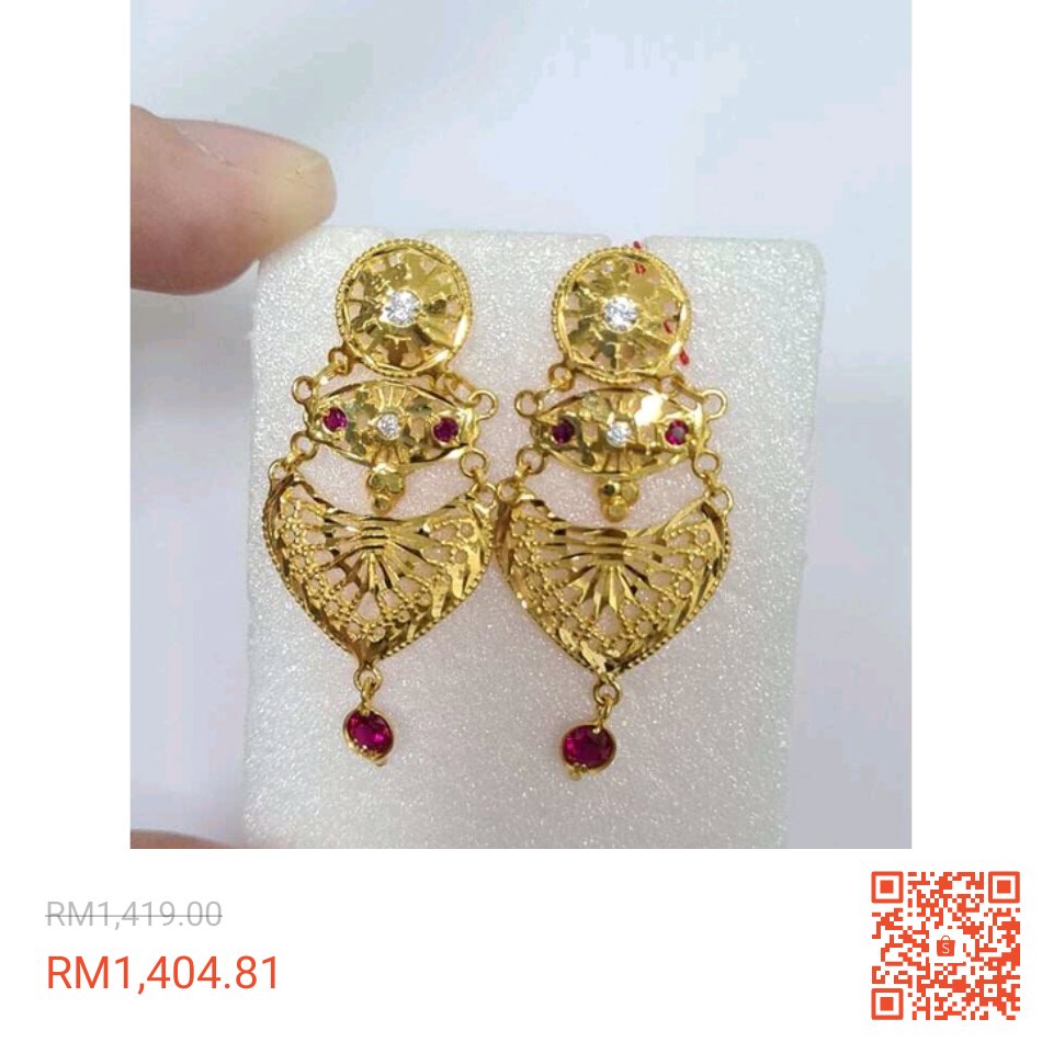 Check out Wing Sing 916 Gold Earrings / Subang Skrew Besar Emas 916 (WS195) at 1% off! RM1,404.81 only. Get it on Shopee now! shope.ee/6KOXxQZVo1 #ShopeeMY