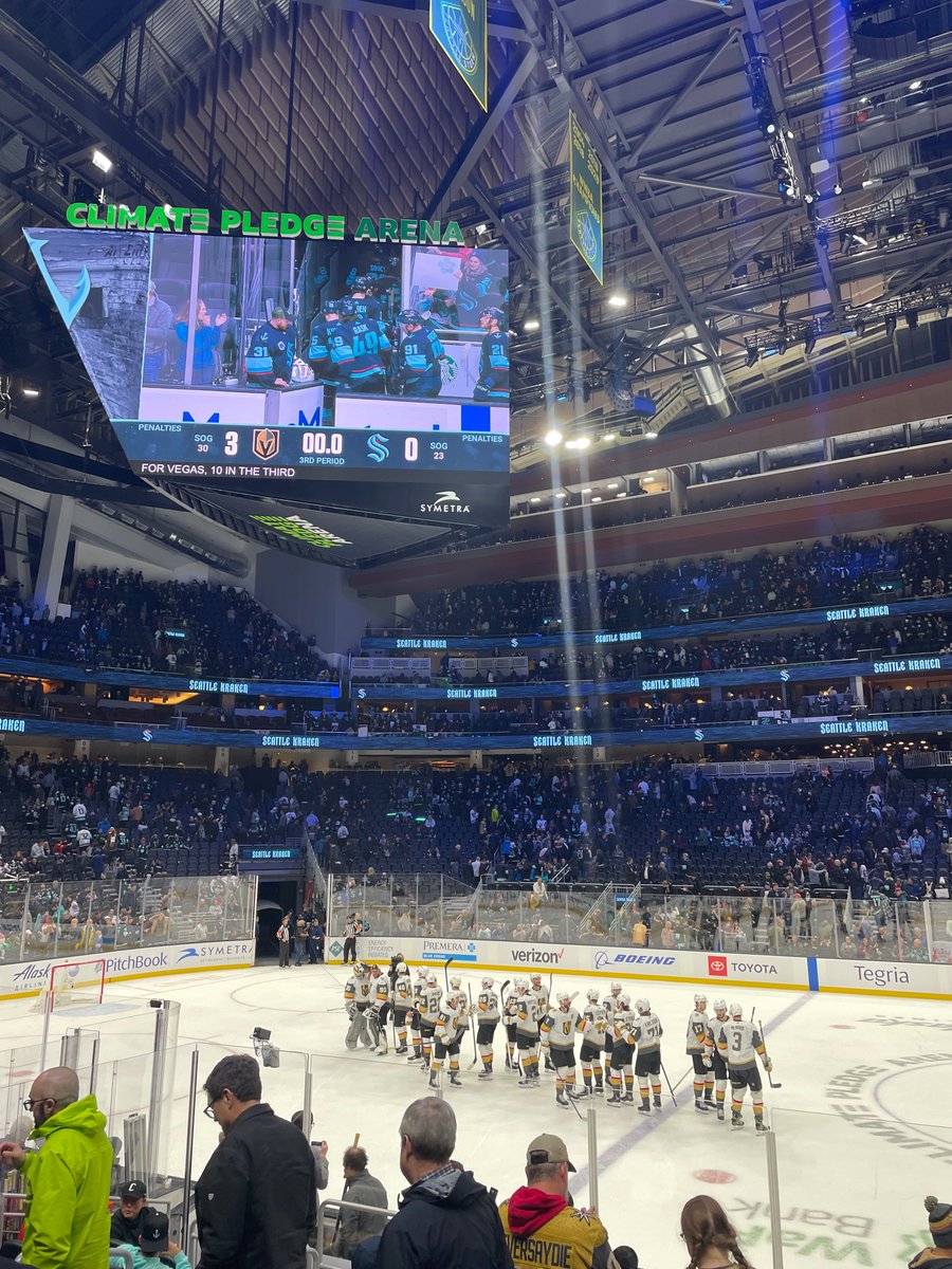 Sarah__Sierra's tweet photo. Such a great game @SeattleKraken  @GoldenKnights !! Thank you to P for generous use of your season passes :) https://t.co/J4qdsw57lw