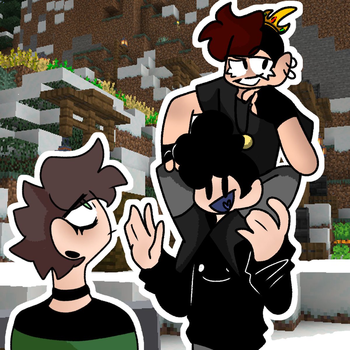 DaysComics's tweet photo. Katie was sick of being called short, her (kind of) boyfriend was happy to help

#shortproblems #minecraft #originalcharacters #TheGoldenDays https://t.co/98IbGaKILy
