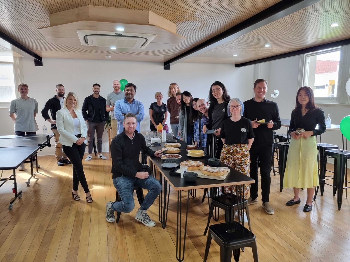 Amplified_Co's tweet photo. We love getting together as a team to eat, chat and laugh. Over the past week at Amplified we have shared a potluck lunch and a morning tea consisting of lots of pie. Excited for the year ahead and more team events. 

#team #amplifiedintelligence #attentioneconomy https://t.co/PD6S858haD