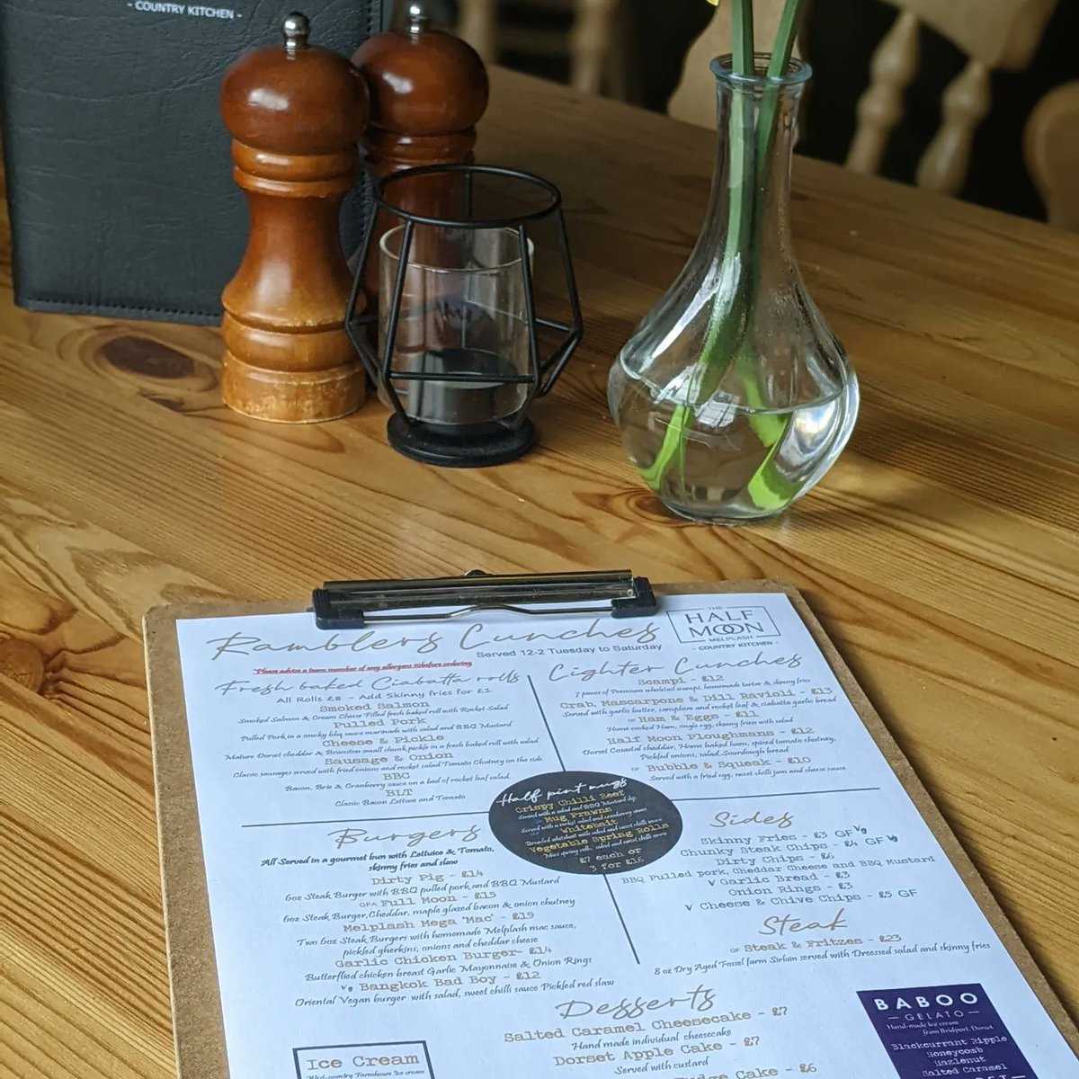 TWBHotel's tweet photo. *** New menu *** 
Loving our new lunchtime menu 🥰
Pop along &amp; treat yourself

- https://t.co/gBxCERv1XY -
01308 488321

#newmenu #lunchtime #publunch #westdorsetpub #countrysidepub https://t.co/YUTMsKvyew