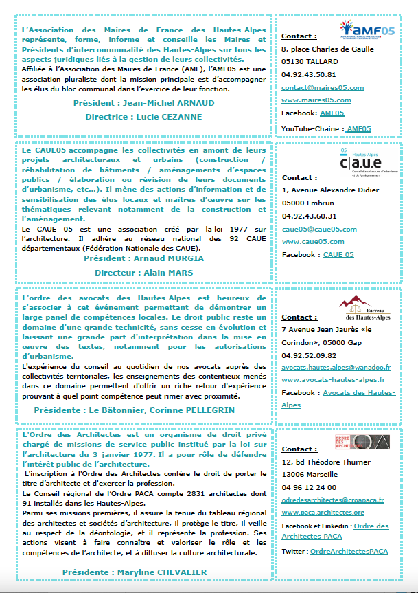 Demain, 1e journée de l'urbanisme destinée aux élus des <a href="/hautesalpes/">Hautes Alpes</a> à Gap, avec notre présidente Maryline Chevalier et notre conseiller Gilles Coromp, les #avocats du Barreau des Hautes-Alpes, de #CAUE 05 et l'AMF 05. La #teamarchi 05 sera invitée pour la 2e édition le 13 mai.