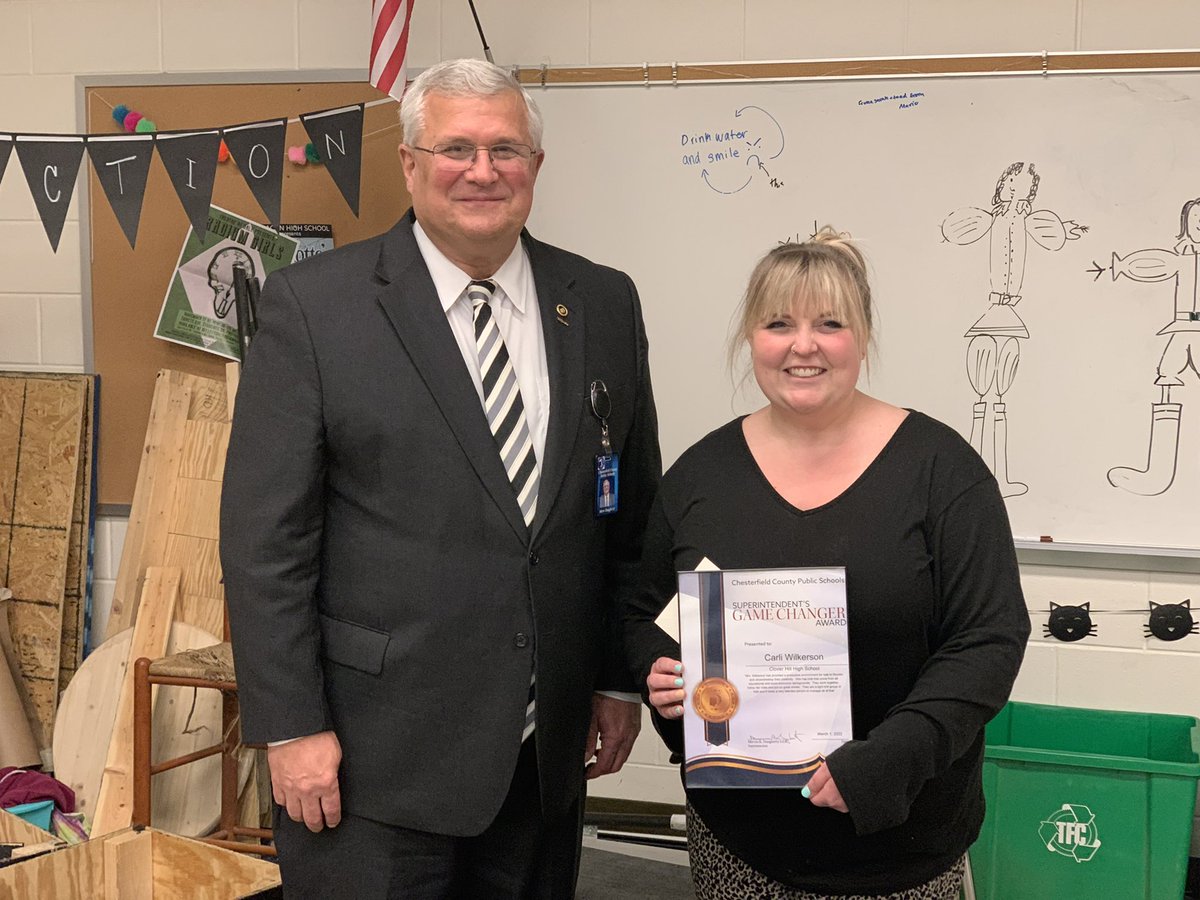 John Phillips (@jphillips_chhs) on Twitter photo Congratulations to our Game Changing, Regional Champion, Theater Teacher, Carli Wilkerson! <a href="/ca_dubb/">Carli W.</a> <a href="/cloverhillhs/">@cloverhillhs</a> <a href="/CHHSAthletics/">Clover Hill Athletics</a> @ccpsinfo <a href="/e_pioch/">Eric Pioch</a> #GoCavs Congratulations to our Game Changing, Regional Champion, Theater Teacher, Carli Wilkerson! <a href="/ca_dubb/">Carli W.</a> <a href="/cloverhillhs/">@cloverhillhs</a> <a href="/CHHSAthletics/">Clover Hill Athletics</a> @ccpsinfo <a href="/e_pioch/">Eric Pioch</a> #GoCavs