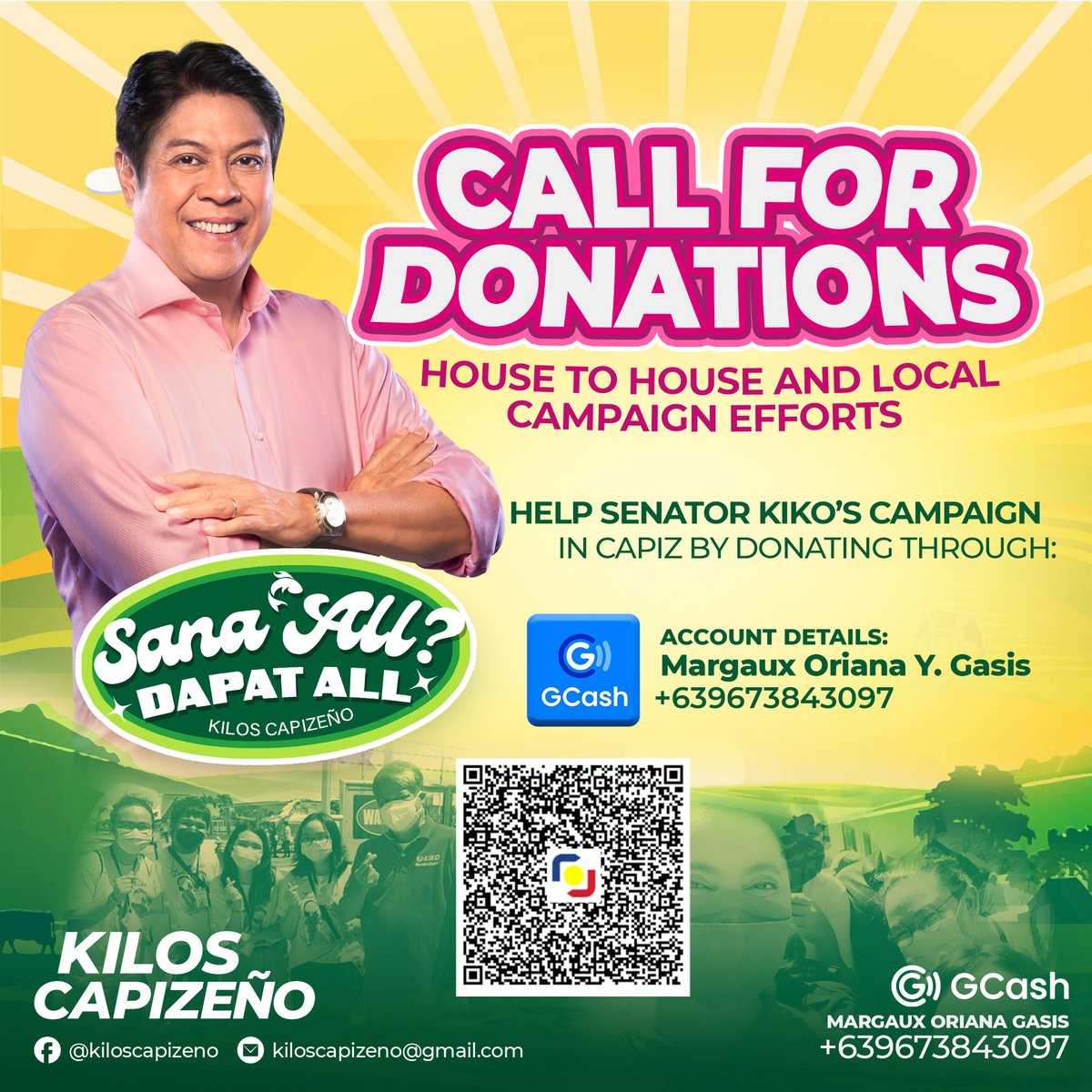 idk_myg's tweet photo. HELLOOO calling #kakampinks !! Kilos Capizeño is a Capiz-based youth org that is campaigning especially for Sen. Kiko Pangilinan. We are planning to start H2H operations soon but as we are comprised of students, we lack the funds for the fees that come with it. https://t.co/ew9N4VRFYn