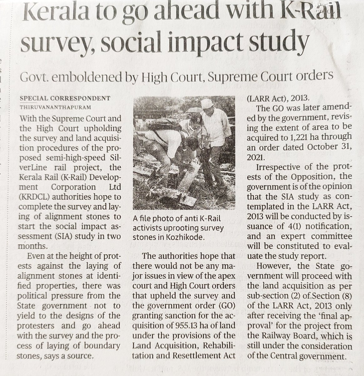 ComradeCM's tweet photo. Laying marking stone for Survey is a colonial practice.Ariel survey with Helicam, satellite, Digital records become common nowadays.
In land acquisition authorities using laying marking stone to threaten land owners.Colonial period Survey method must be scraped.
#StopKrailProject https://t.co/bUUhKx4Ln4