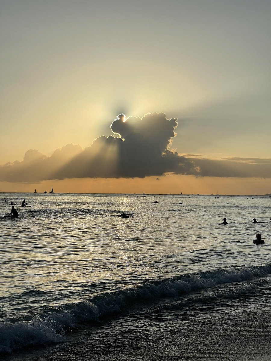 aletruherr's tweet photo. Precioso atardecer en Waikiki 🌺❤️🏝. https://t.co/9z9y8WQNzI