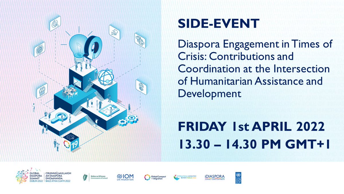 Mig4Dev's tweet photo. #Diaspora communities are vital contributors to crisis and humanitarian response, as demonstrated by #COVID19 and ongoing situations of displacement.
Join us at tomorrow's side event at the Global Diaspora Summit. #GDSdublin #mig4dev
Register here: https://t.co/FES2Ucbjf2 https://t.co/swiV5DNKTx