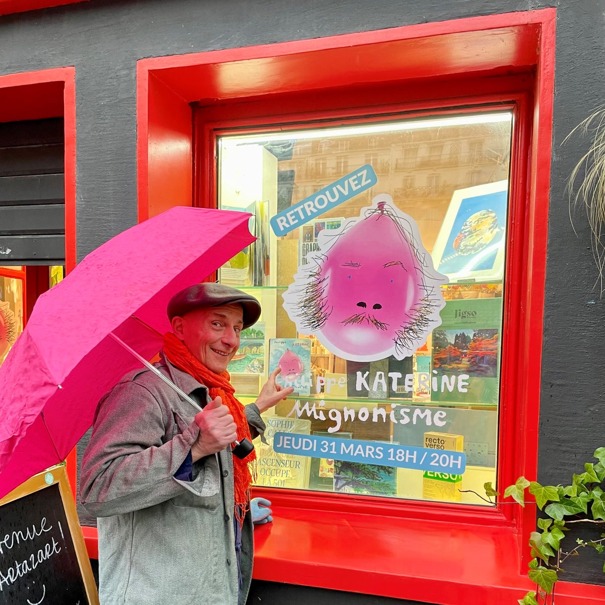 CE SOIR ! La rencontre dédicace avec Philippe Katerine pour son livre «  Mignonisme », c’est aujourd’hui de 18h à 20h 🎈ce sera le moment ensoleillé de la journée ! 🌞 on s’y retrouve ?

#philippekaterine #philippekaterinemood #mignonisme #mignonismephilippekaterine #artazart