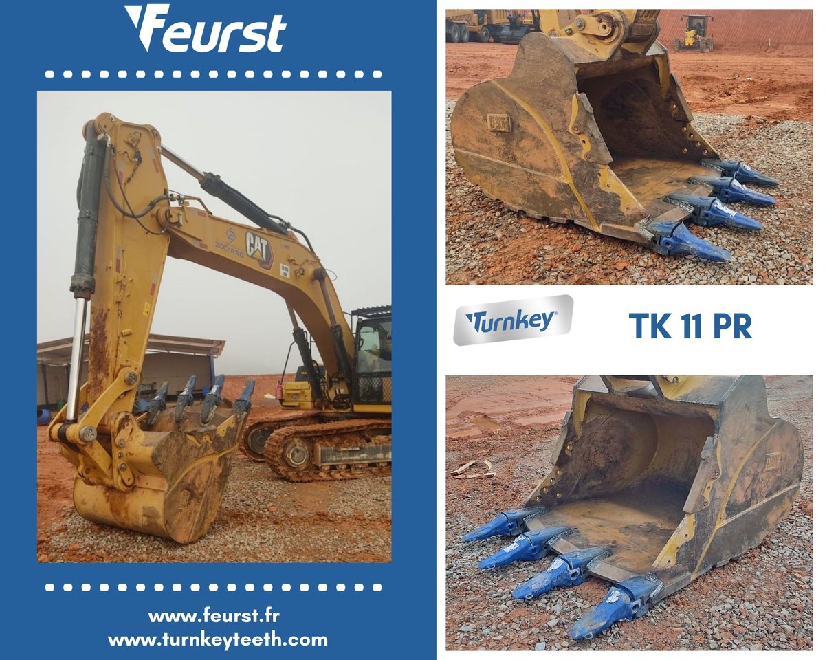 Feurst_Safe's tweet photo. 🌏 Head to Indonesia 🇮🇩 with this new machine equipped with 
standard adaptors with no wear cap. 
Turnkey range TK11 PR
A new bucket that will operate in a coal mine. 😍   👏 👏

#Turnkeyteeth #coalmining #mining #Feurst #GET #getparts #madeinfrance #excavation #bucketteeth https://t.co/DMu23zNVNm