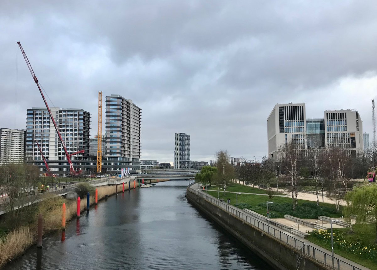 UCLEast's tweet photo. It's getting real now! The first of our #UCLEast staff inductions at #EastBank, against the backdrop of our fabulous new @UCL campus in the Olympic Park. https://t.co/XAhHy4bLme