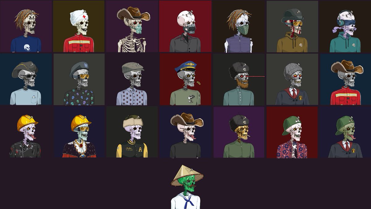 MWalli5's tweet photo. I just love the design of the @WickedCraniums.

Here is my beloved skull collection. Atm none is listed. Heard some alpha rumors yesterday and I´m glad that I haven´t list these if only half of it is true. :)

#skullsbackskulls #nftcollector #NFT #EthereumNFTs #NFTs #Metaverse https://t.co/bx6BbqD1NK