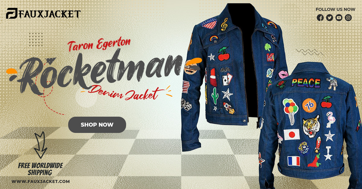 Taron Egerton Rocketman Denim Jacket