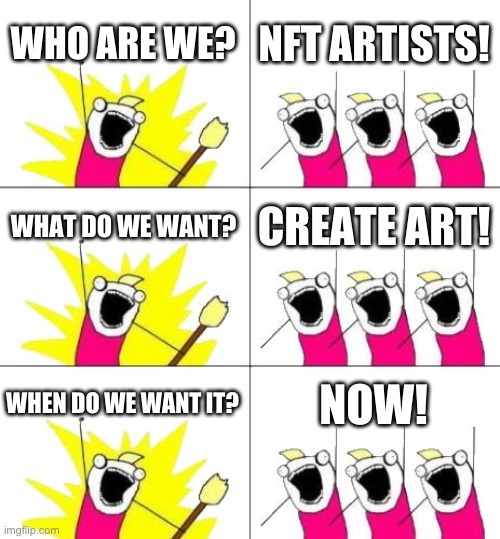 DreamyGabiNL's tweet photo. I made this for fun.... #nftartists
I should have made one on sales 🤣🤣 https://t.co/Gcgv7jmBlf