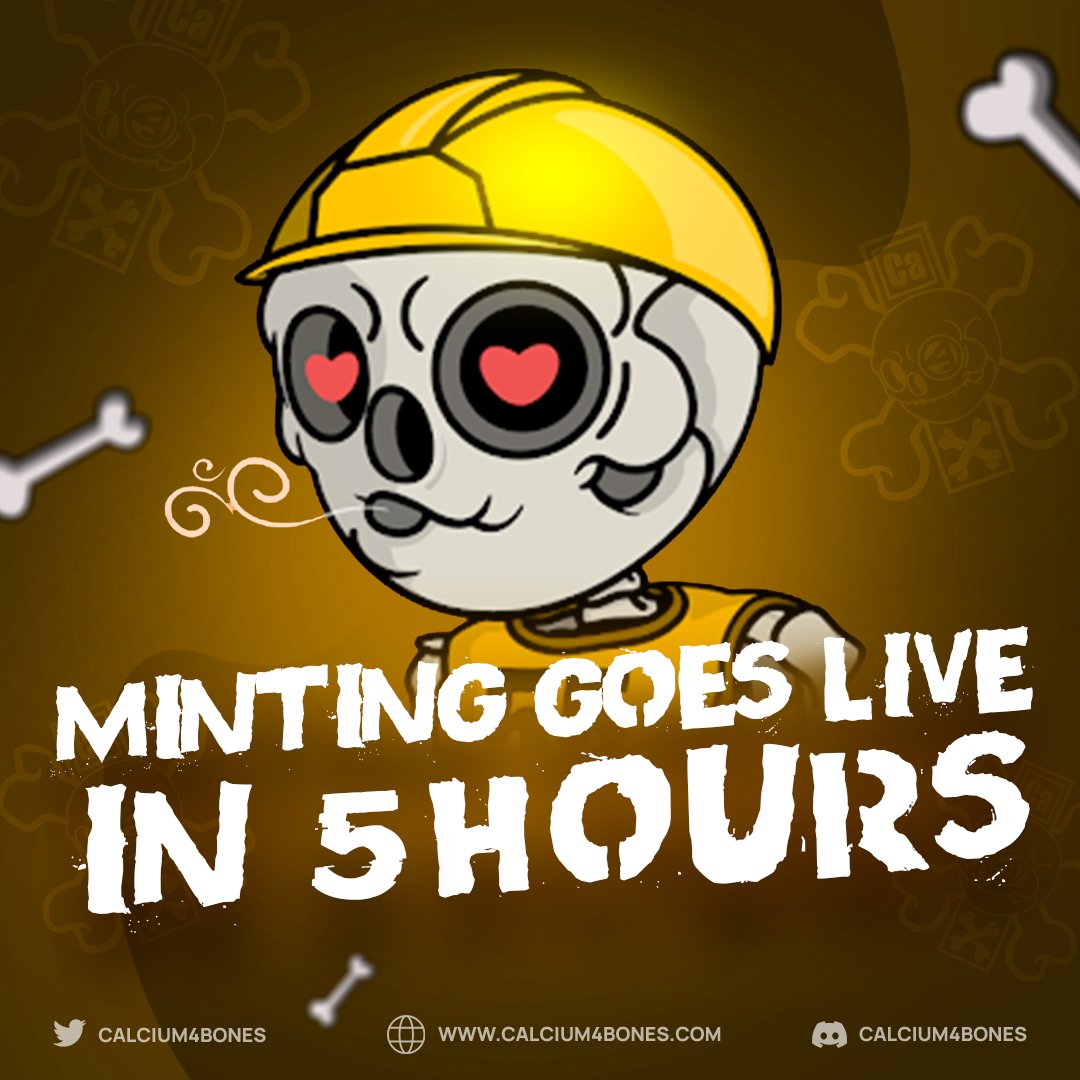 C4BNFT's tweet photo. 🚨ONLY 5 HOURS LEFT 🚨

Buy 2 NFTs on Pre-Sale &amp; you get 1 Survivor NFT for FREE 🚀

#NFT #NFTs #NFTCommunity #Calcium4Bones #STAGE2 https://t.co/mEZPLeyBTG