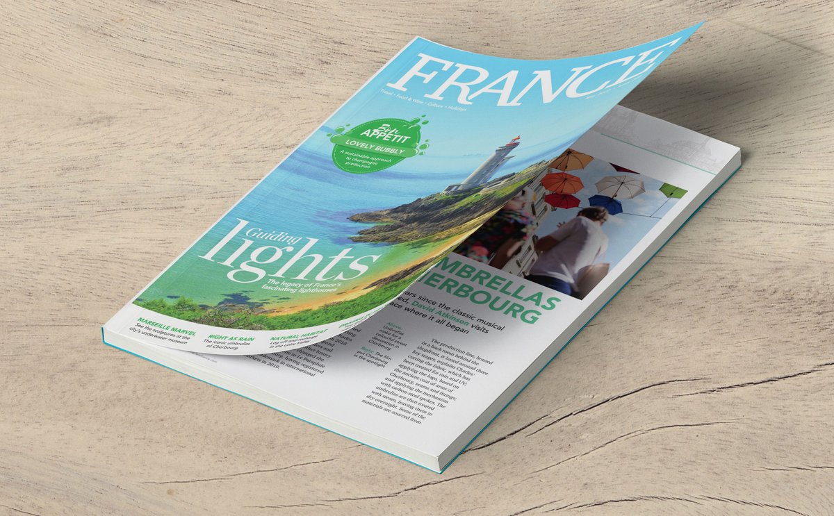 Le #Cotentin la presse en parle📰🇬🇧
Nous avions accueilli en septembre, @atkinsondavid pour <a href="/Francemagazine/">France Magazine</a>, un très bel article sur les parapluies de <a href="/VilleCherbourg/">Ville de Cherbourg-en-Cotentin</a> et <a href="/LeCherbourg/">Le Parapluie de Cherbourg</a> dans l'édition de mai de ce magazine consacré à la France en Angleterre et Amérique du Nord.