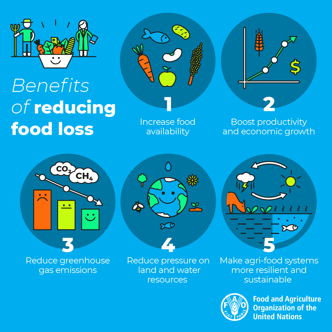 Here are 5 benefits of reducing #foodloss 👇