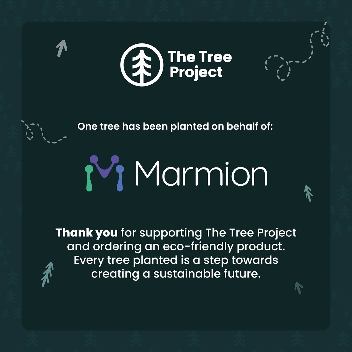 WeAreMarmion's tweet photo. We Planted a Tree
As an ethical recruitment business, we work hard to ensure all our decision making is inline with our values.
We are delighted to have had a tree planted by @treeprojectuk for ordering 100% Recyclable Notebooks from @reallygoodbrand
#thetreeproject https://t.co/Rbjs18sHzM