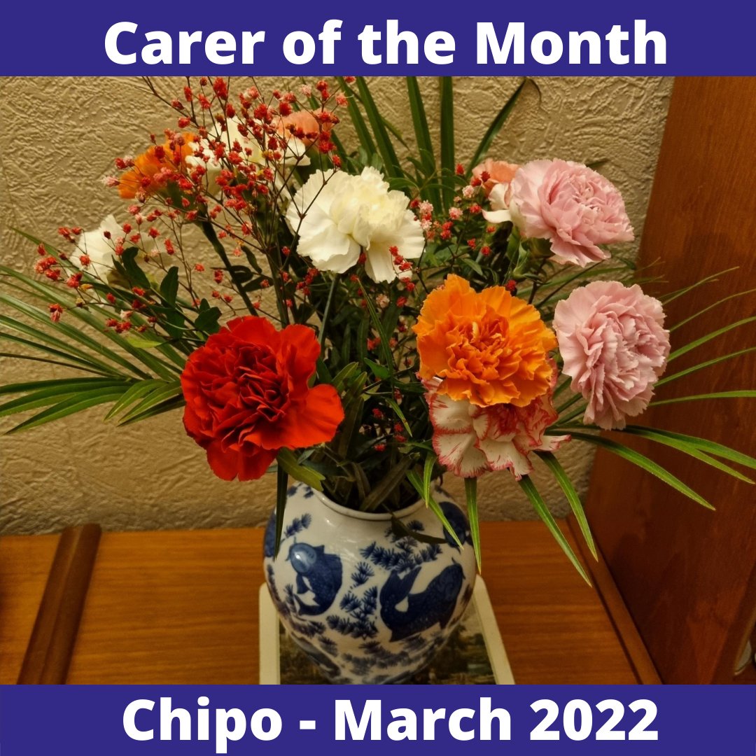 MumbysCare's tweet photo. CONGRATULATIONS CHIPO - #CARER OF THE MONTH, MARCH 2022
Chipo receives this Award for her ability to remain calm in stressful situations. She works extremely well with her clients, showing them lots of respect &amp; support in all areas
"She’s always brilliant, and very professional" https://t.co/F008bfE6GU