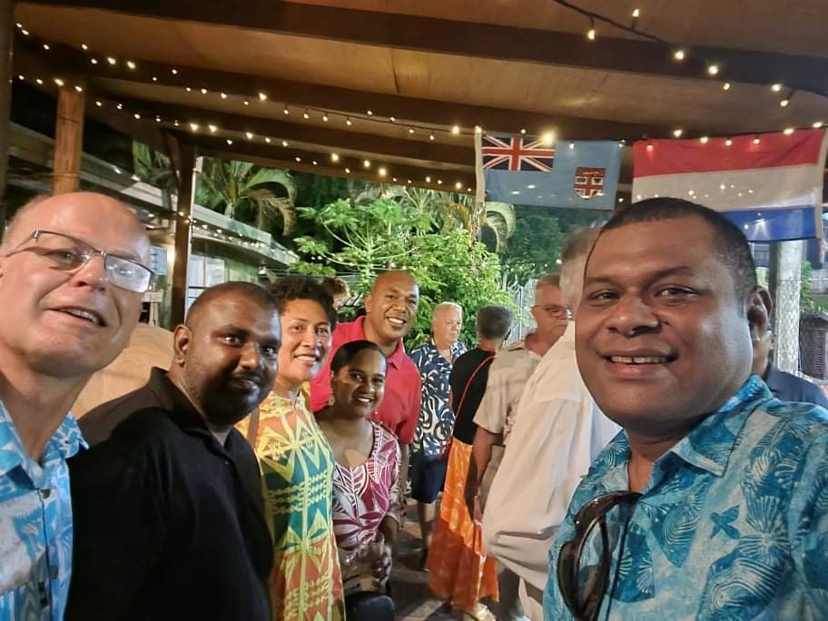 ditisbruf's tweet photo. The Dutch Fiji community and the Fiji Dutch alumni congregating at Paradiso Restaurant in Suva confirming the good bilateral connections. @iheNL https://t.co/7THMemdOrn