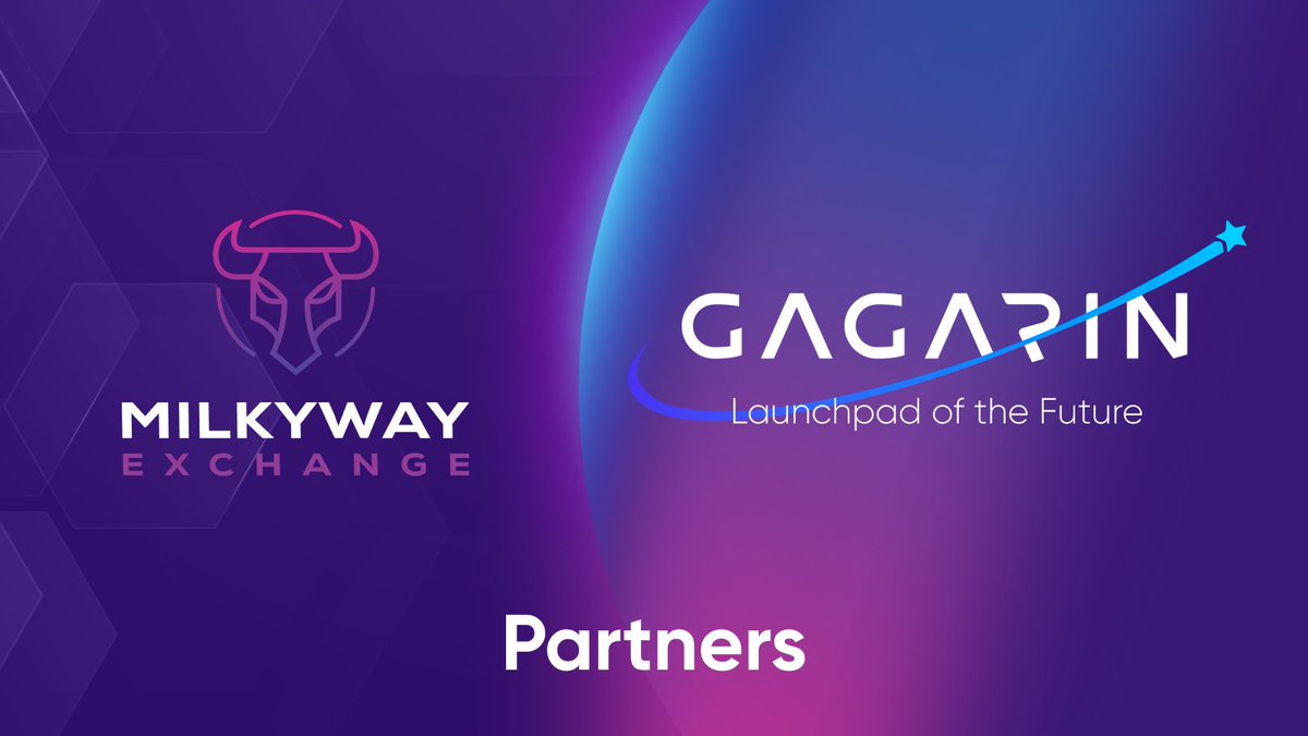 GAGARIN Launchpad (@gagarin_world) on Twitter photo 📣 Partnership news!
@MilkywayExGB trading platform became a new partner of <a href="/GAGARIN_World/">GAGARIN Launchpad</a>
#MilkyWayEx is a full-featured #AMM# DEX with low commissions, yield #farming and cross-chain bridge, it is also a #Launchpad that allows users to invest in promising projects. 📣 Partnership news!
@MilkywayExGB trading platform became a new partner of <a href="/GAGARIN_World/">GAGARIN Launchpad</a>
#MilkyWayEx is a full-featured #AMM# DEX with low commissions, yield #farming and cross-chain bridge, it is also a #Launchpad that allows users to invest in promising projects.