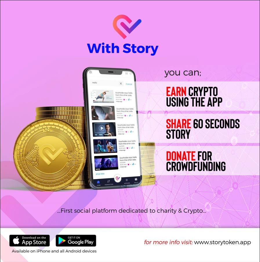 Breanefisk1's tweet photo. @DaJenus Do you enjoy tiktok? Well @Storytoken_ is the next Social Craze... with a dash of crowdfund!!! https://t.co/TzL7n1e7T8
#storytoken #story #crowdfunding #bscgem #altcoin #charity #Binance #BinanceSmartChain #whitebit #PancakeSwap #coinsuper #LATOKEN https://t.co/X55oNRdXGC