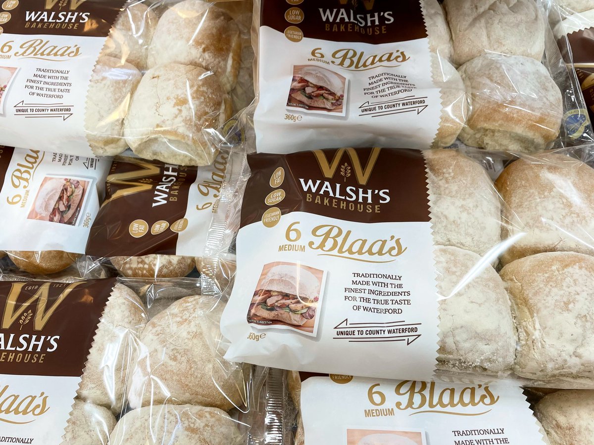 Walsh's Bakehouse (@walshsbakehouse) on Twitter photo Stocking up the shelves for the weekend 🧑🏼🍳
Pick up your Waterford Blaas for breakfast, brunch, lunch, dinner and even dessert in selected <a href="/lidl_ireland/">Lidl Ireland</a>, <a href="/SimplyBetterDS/">Simply Better at Dunnes Stores</a>, <a href="/SuperValuIRL/">SuperValu Ireland</a>, <a href="/CentraIRL/">Centra Ireland</a> and other independent stores #WaterfordBlaa Stocking up the shelves for the weekend 🧑🏼🍳
Pick up your Waterford Blaas for breakfast, brunch, lunch, dinner and even dessert in selected <a href="/lidl_ireland/">Lidl Ireland</a>, <a href="/SimplyBetterDS/">Simply Better at Dunnes Stores</a>, <a href="/SuperValuIRL/">SuperValu Ireland</a>, <a href="/CentraIRL/">Centra Ireland</a> and other independent stores #WaterfordBlaa
