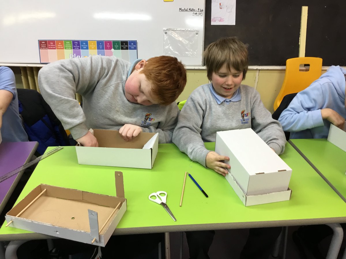 StFergusSch's tweet photo. Marleen from @NESCollege worked with our P5/6 class helping them to measure precisely and use various different tools to create their pneumatic trucks. #suSTEMability https://t.co/sGyP4FeqlF