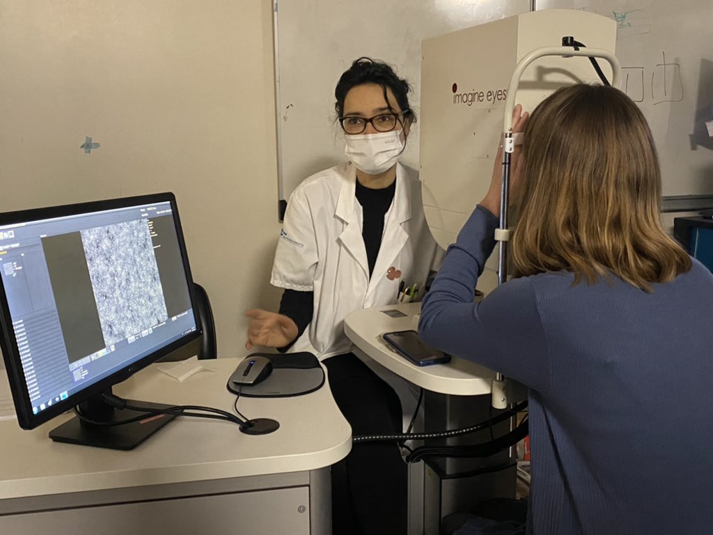 laFHF's tweet photo. Au centre d’investigation clinique de l’#hopital des @Quinze_Vingts, focus sur les travaux de Kate Grieve : des méthodes d’imagerie innovantes bénéficiant aux patients atteints de maladies rétiniennes héréditaires et prometteuses pour de nouvelles thérapies 🧬 https://t.co/NjI5jsXJ9K