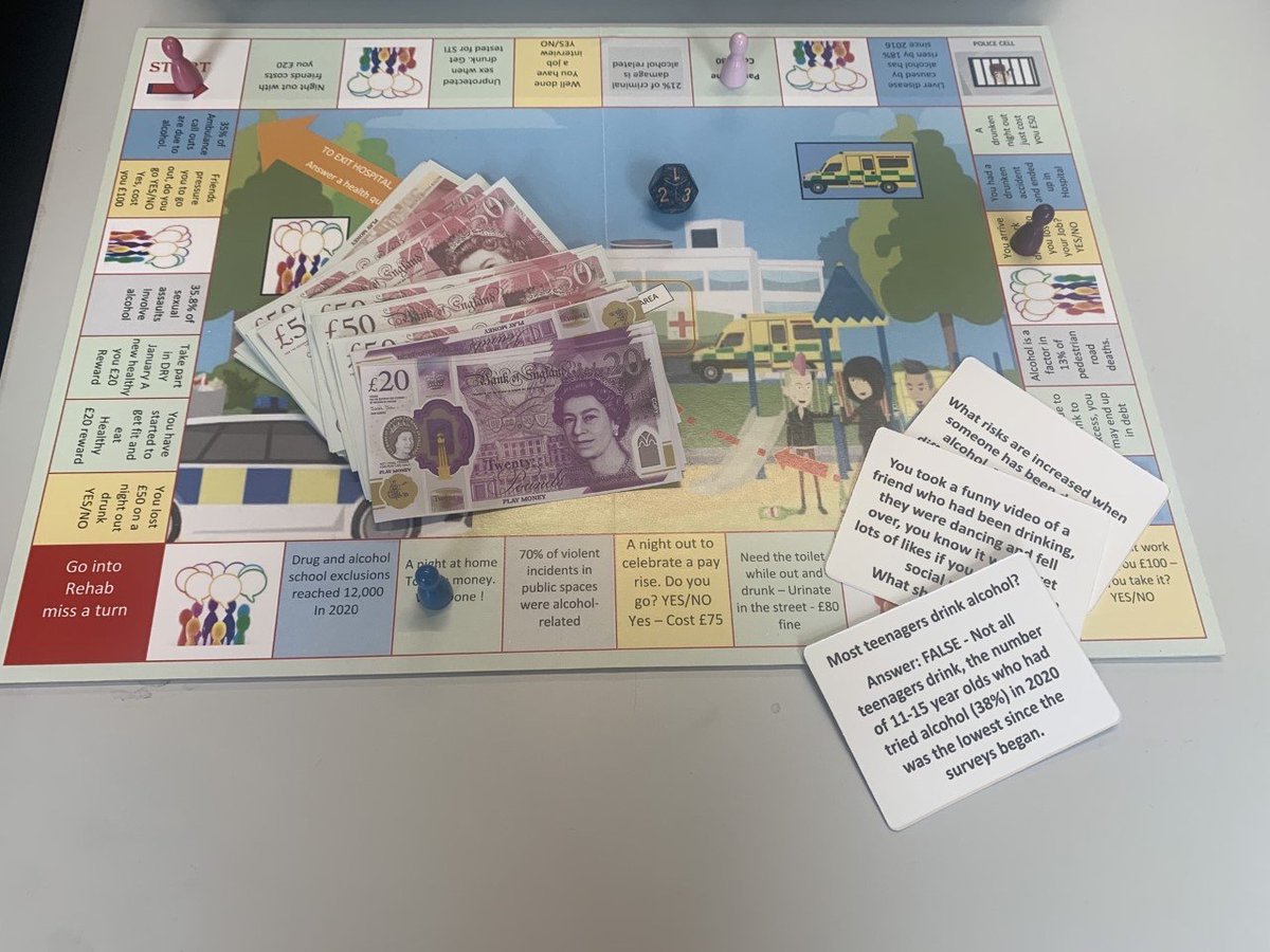 EvolveAcademyUK's tweet photo. Students at our Induction Centre have been working with #SpectrumHealth to design a board game which promotes good choices👍

Yesterday, Spectrum Health dropped off the finished product to us! 🎲

#boardgame #goodchoices #rollthedice https://t.co/Z6f4Ft98NB