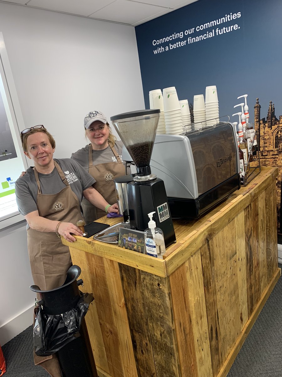NewcastleBSoc's tweet photo. We’re here at our (snowy!) Bishop Auckland branch to celebrate our official branch launch!

We’ve got some amazing treats from The Auckland Cupcake Co. and The Barista Sisters to keep us warm!

Pop along to join the celebrations! https://t.co/eUU99jy7ao