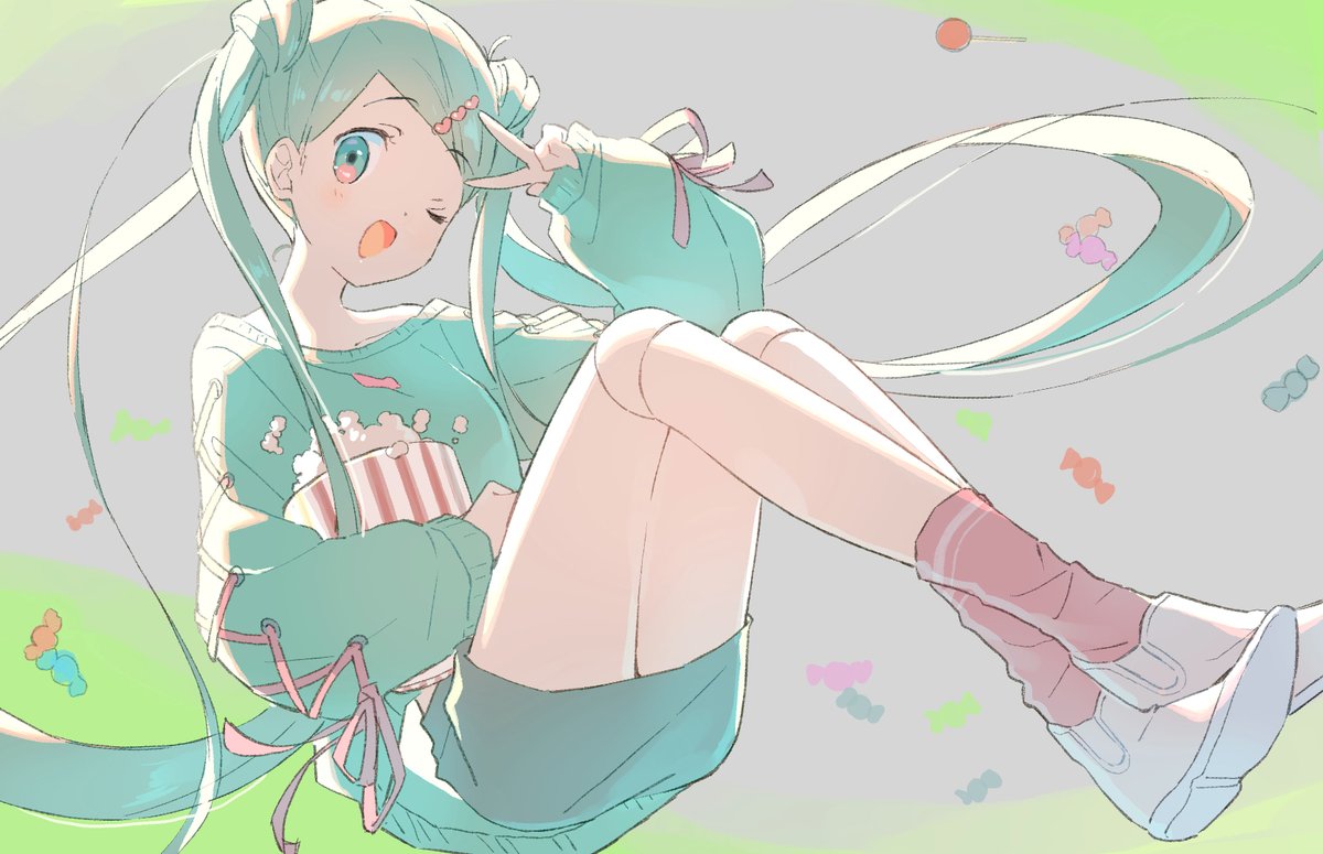 初音ミク 「ギフトちゃん #マネキンオフショット 」|二反田こなのイラスト