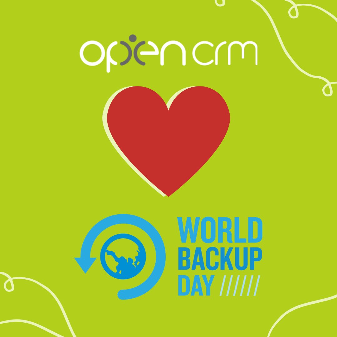 OpenCRM's tweet image. It&apos;s #WorldBackupDay22 ! The perfect opportunity to get more familiar with your backup procedures 👍 

Not satisfied with your current backup process? Take a look at how #opencrm do it in our #WorldBackupDay article here 👀👉 - bit.ly/35vHlYQ