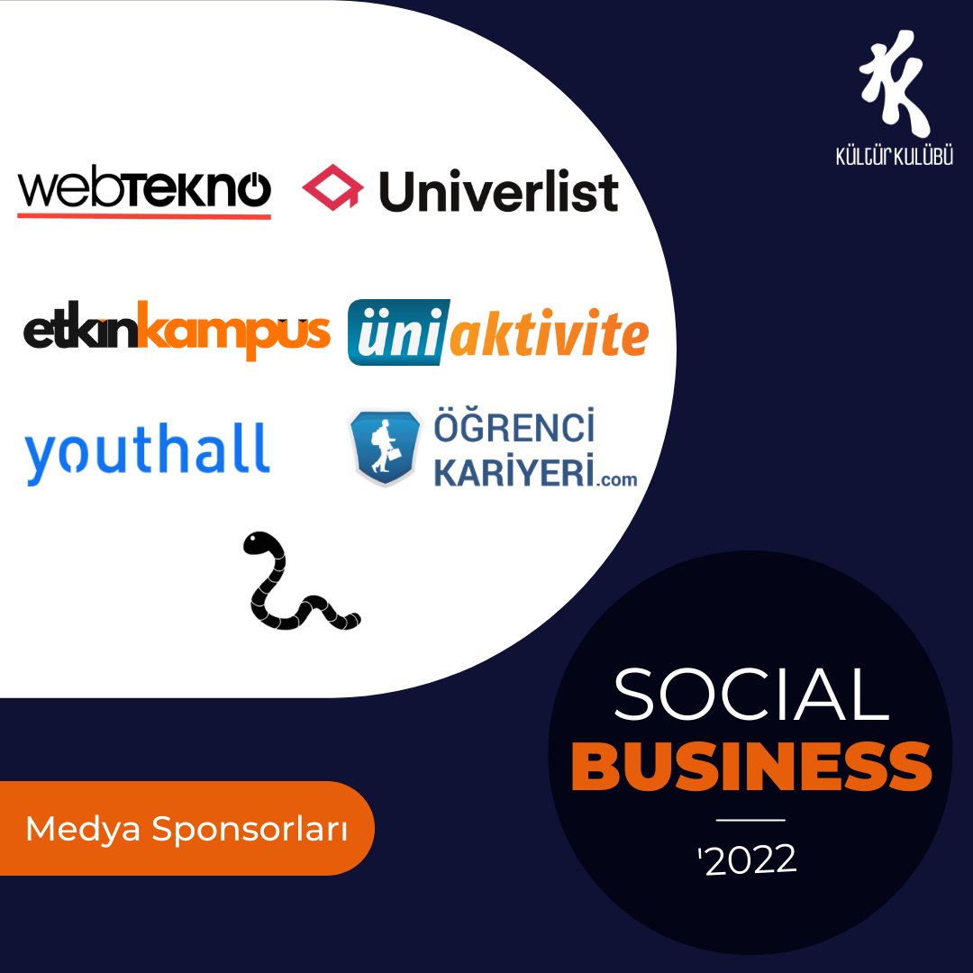 KulturKulubu's tweet photo. Social Business boyunca bizlere destek olan WebTekno, Univerlist, Etkinkampüs, Üniaktivite, Youthall ve Öğrenci Kariyeri'ne teşekkür ederiz! ❤
#socialbusiness #medyasponsoru #kendinitanımanicin https://t.co/0W5CXVfPCw