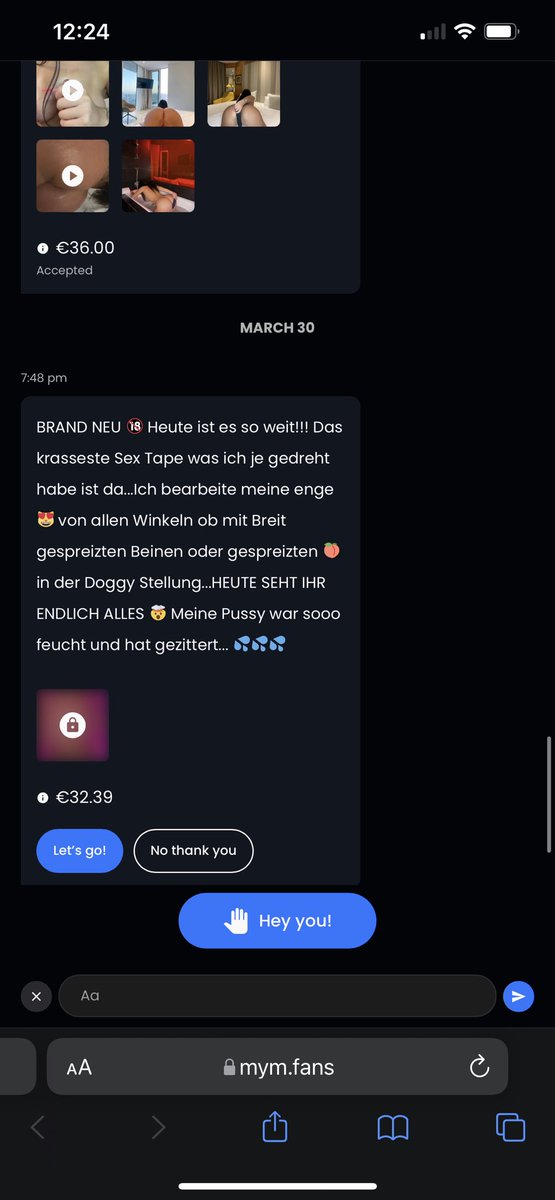 thepushinggod's tweet photo. @Tim60525170 @DerLeaker2 Sie postet genau das gleiche Video mit Text auf Mymfans aber nur teurer https://t.co/p14gSFMuvi