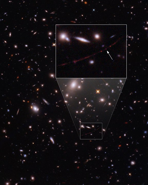 Ayer, tras varios días de expectación, la NASA publicaba que el telescopio Hubble ha descubierto la estrella más lejana jamás vista. Hubo quien se sintió decepcionado, que esperaba otra cosa, pero a mí me parece algo fascinante. ¿Por qué? Me explico ☺⬇️
📸NASA/ESA/JHU/STScL