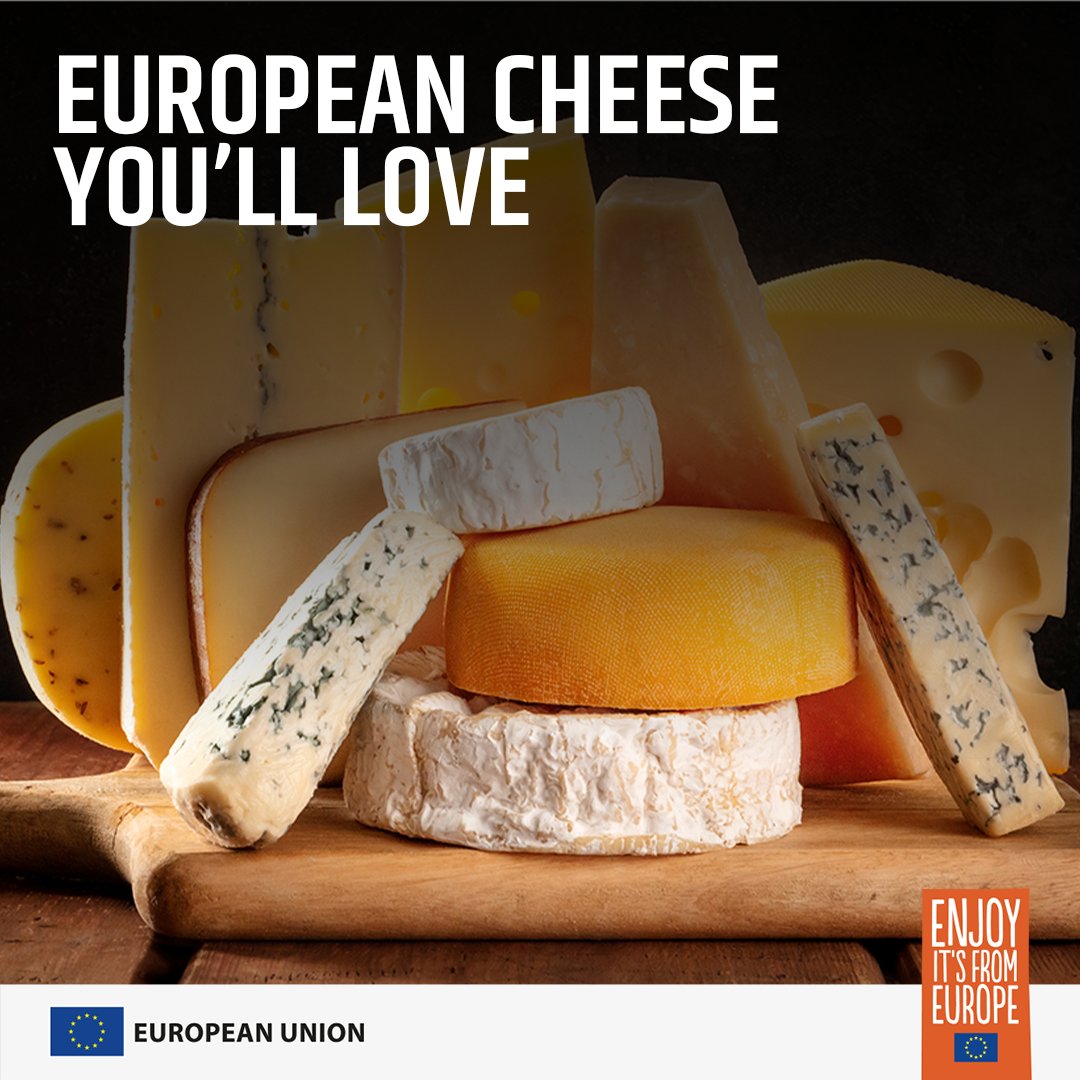 morethanfoodind's tweet photo. Denmark is home to many delicious cheese and dairy products, several of which are PGI certified. Which one of these Danish delights would you like to try out first and on which dish? #morethanfood #europeancheese #authenticfood #danishfood https://t.co/I089dPXTeg