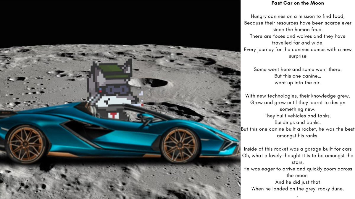 I was hoping in time we could accomplish a short children's story (possibly in pixel). The community submitted some kool artwork. Here's an example of what we could eventually manifest. 🤞📈
#ChildrensBooks #Solana #nftart #NftColllectors