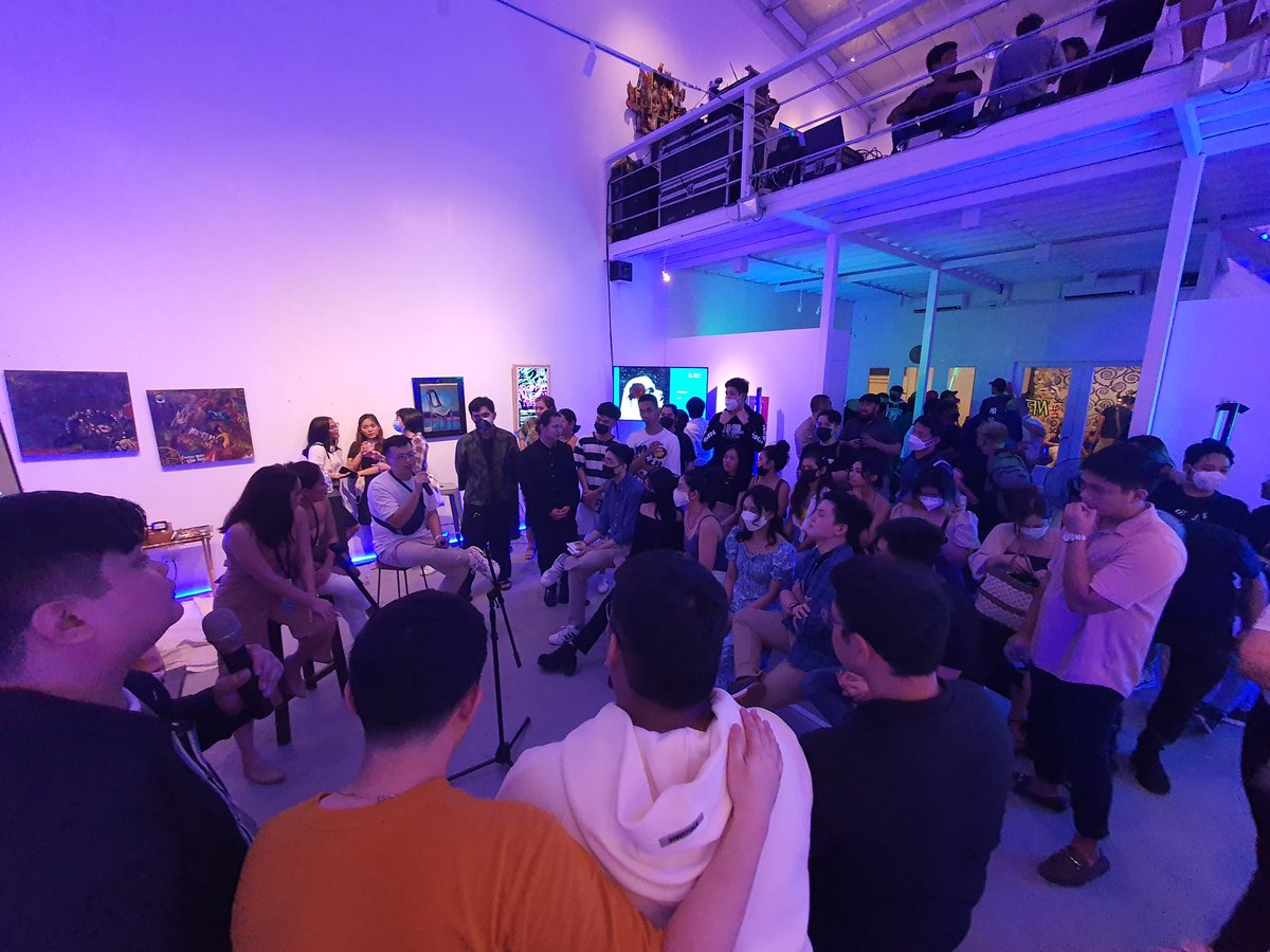 Totally unexpected crowd yesterday! Thank you everyone for coming! #AFPHxNFT2022

<a href="/STRObaby420/">Agent Annie</a> @johnsedanoNFT <a href="/FearGenerationX/">Fear</a> @Magic_CTG <a href="/Frann_13au/">Frann</a> <a href="/aikafperez/">Aika Perez</a> <a href="/boredpunksoc/">Bored Punks of Society 🇵🇭</a> <a href="/solfrensnft/">Sol Frens | MINT IS LIVE</a> <a href="/scrambledjpegg/">egg | jpegg.sol</a> <a href="/ToinkTM/">Toink</a>