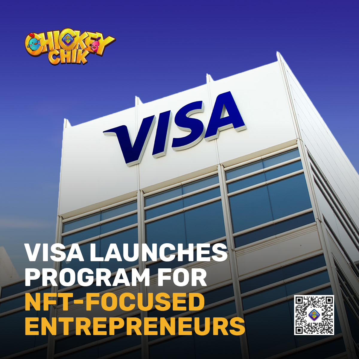 Visa has launched a program to help content creators grow their businesses through NFTs.

The program aims to help selected creators “deepen their fluency in crypto commerce and traditional payments,” according to the company.<a href="/Visa/">Visa</a> 

Follow us now - linktr.ee/chickeychikoff…