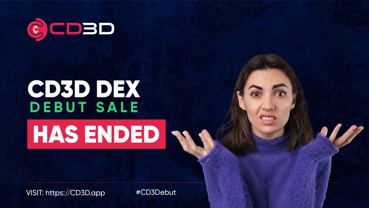 CD3DApp's tweet photo. THANK YOU to all our CD3D Batch Auction Sale BUYERS!
Please wait until our sale is finalized by 8AM UTC, 3.31.22 in order to claim your tokens. https://t.co/7IdxL7pKhx