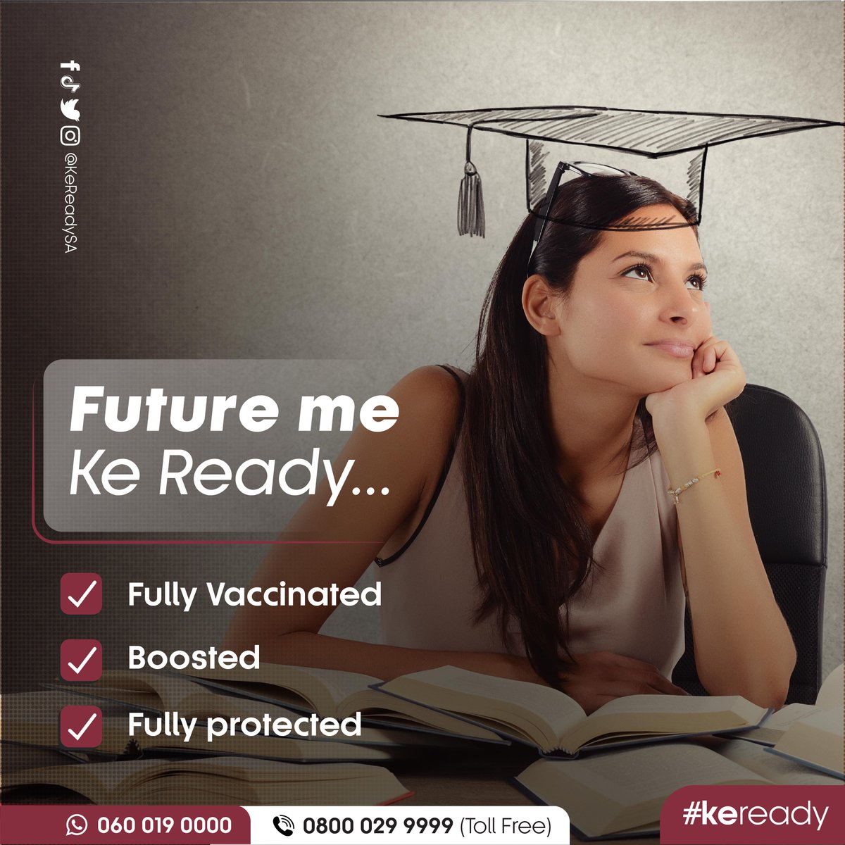 kereadysa's tweet photo. The possibilities are endless if you always ready.
Where do you see yourself in the future?

#Kready #vaccinessavelives #vaccinated  #vaccinationsa #vaxxedyouth #letstalkvax https://t.co/auLFaz6B4N