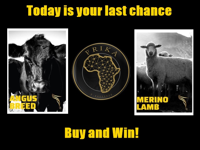 Bitfarming1's tweet photo. Stand a chance to win an Angus Cow, BitSheep and or a
Frika Token! Buy one of our packages and stand a chance to win the same. Become part of the Bitfarming family today, earn 11,5% profit on you investment and stand a chance to win! Learn more: https://t.co/9HNTbrZlBA https://t.co/qREGLb9vca
