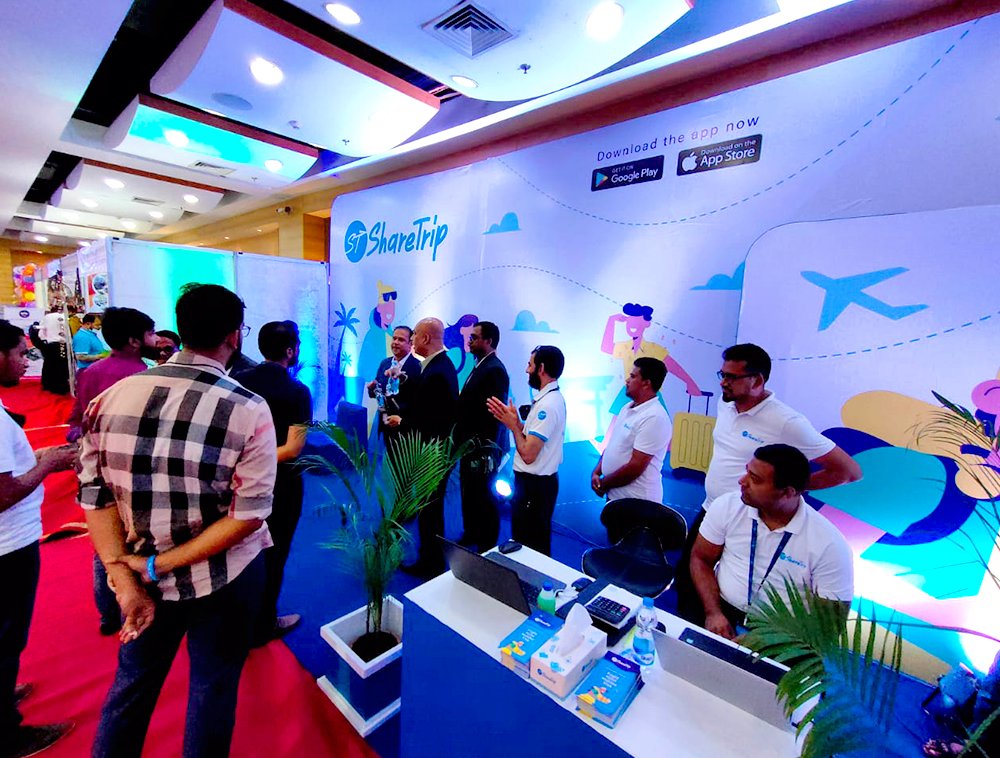 ShareTripLtd's tweet photo. 📢 Day 2 is here!!
Today is the second day of the 10th Mastercard Bangladesh Travel and Tourism Fair (BTTF 2022).
Visit our stall H-32-36 at Harmony Hall and get exciting offers on flights, hotels, packages!!
#ShareTrip #BTTF #TOAB #Travel #Toursim https://t.co/owa3F7DYhu