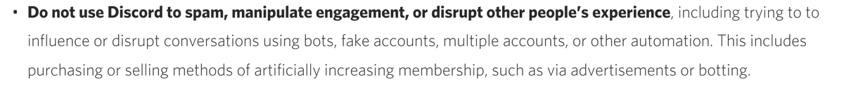 regorela's tweet photo. @discord I got a question for you, does this mean we cannot sell ads in our Discord server? https://t.co/nvReBzgzDO