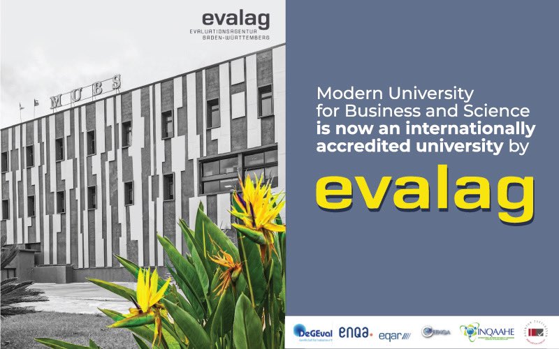 mubslebanon's tweet photo. THIS IS MUBS! 🎉

It is with great pleasure, pride, and appreciation for your trust and dedication that we inform you that #MUBSlebanon is now an #internationally #accredited #university by #evalag, and through it, the #EQAR, the #ENQA, and the #INQAAHE. https://t.co/cQI84QA5st
