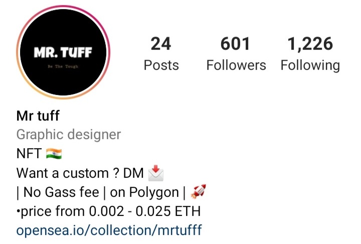 Mr_Tufff's tweet photo. We have completed 600 family members on Instagram  !!! 🤩🤩

Follow is on Instagram and be the part of our tough fam!! 💪🏻💪🏻 

Link is in the bio 🤍
#NFT #NFTCommunity #Nftarts https://t.co/RqLClpJmTY