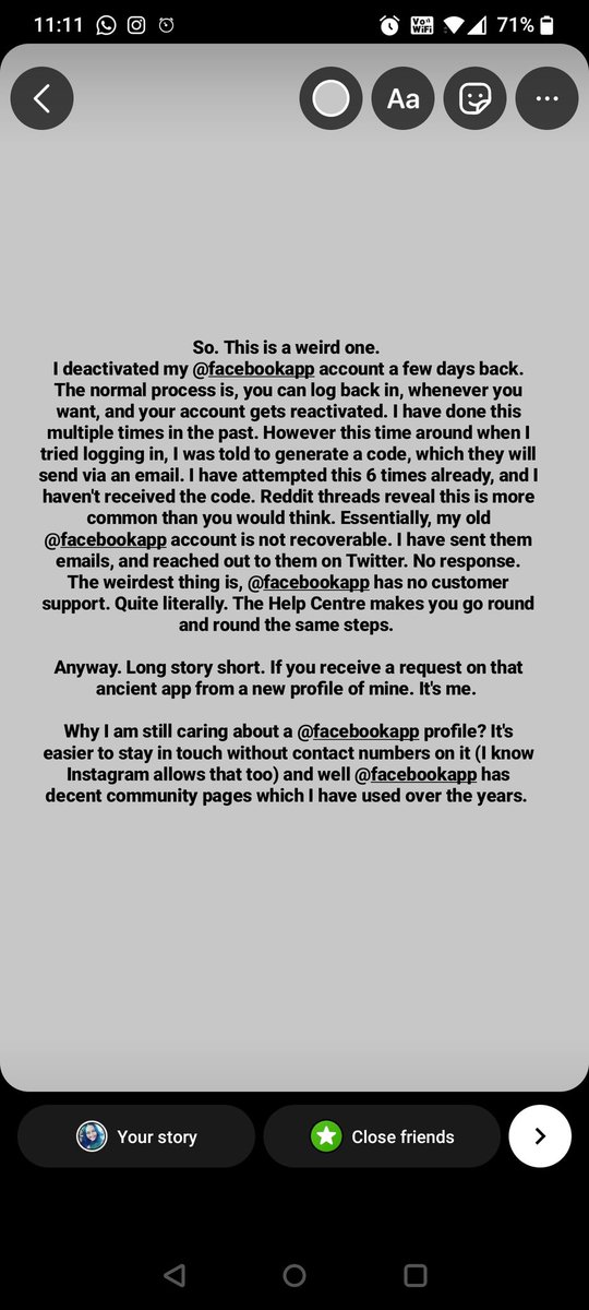 ShaboriDas's tweet image. Old photos and chats shall be missed. Anyone who can help, please let me know. #facebook #facebooklogin #codegenerator