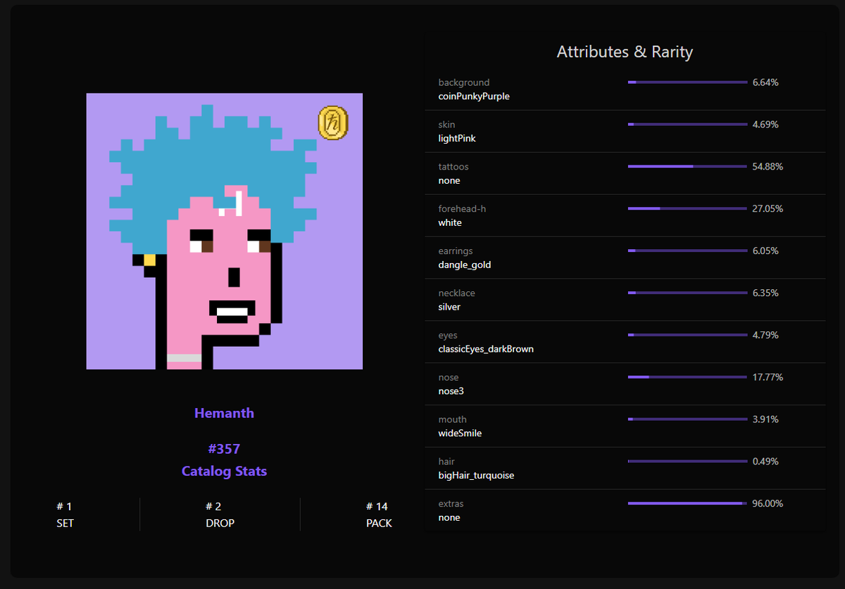 ilyclone_'s tweet image. First NFT Minted! Thanks @imdoubleup For Making Me Impulse buy and Also A Thanks To 
@HGraphPunks
 🙏