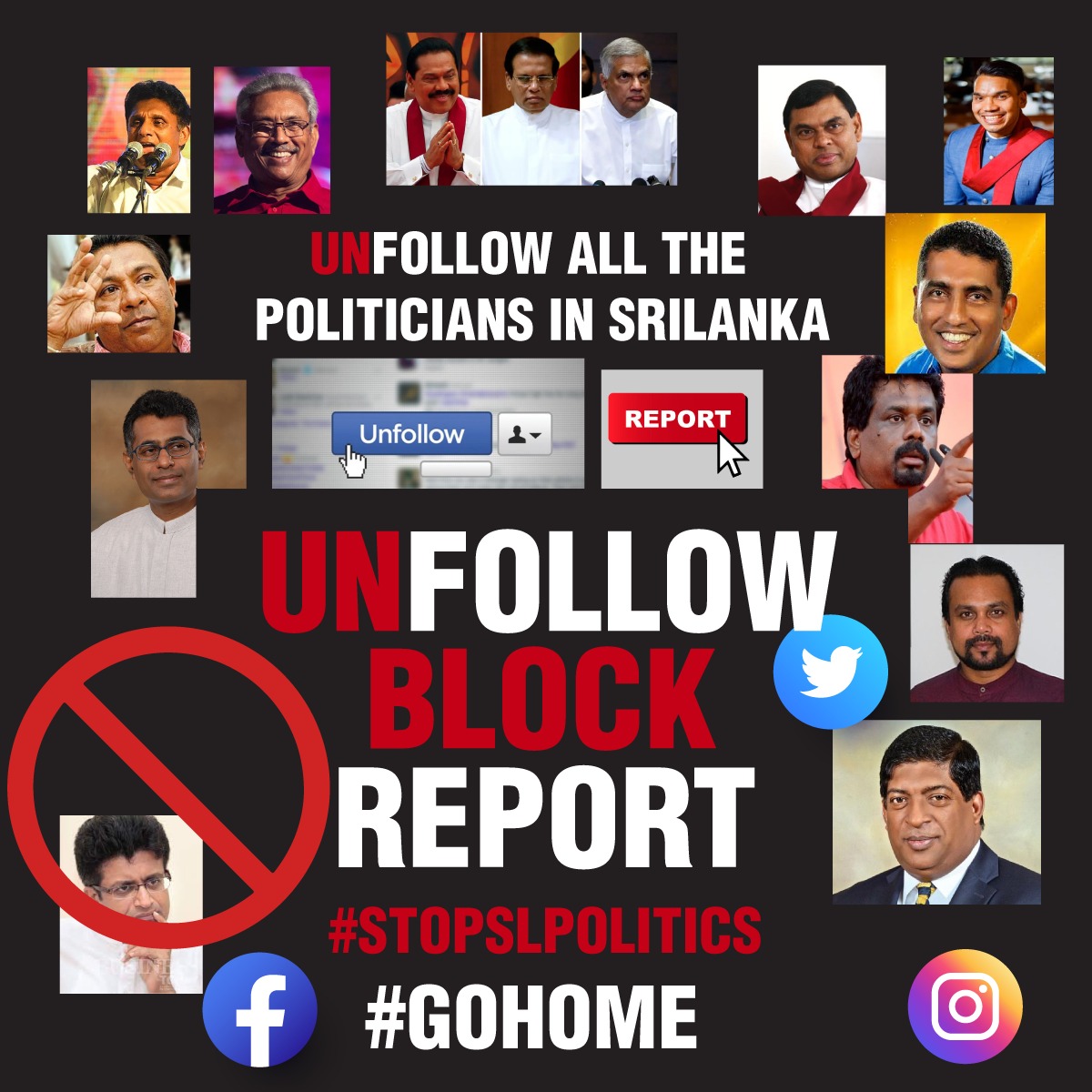 BLACQco's tweet photo. @NewsWireLK Just unfollow ,report and block these morons https://t.co/ILMAPMORav