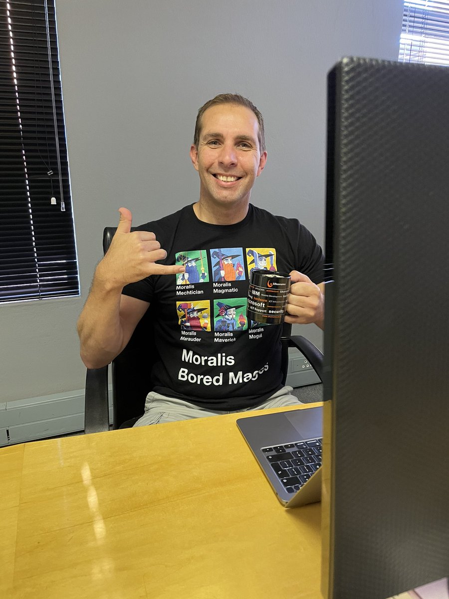 So today is the Metability Beta Launch. I'm wearning my Moralis shirt for good luck.

With today's launch, we're also running a mini event where you can earn a limited edition NFT.

Stay tuned for more 😎

Please like &amp; retweet 🙏

#web3 #nfts #blockchain #metamask #learn2earn